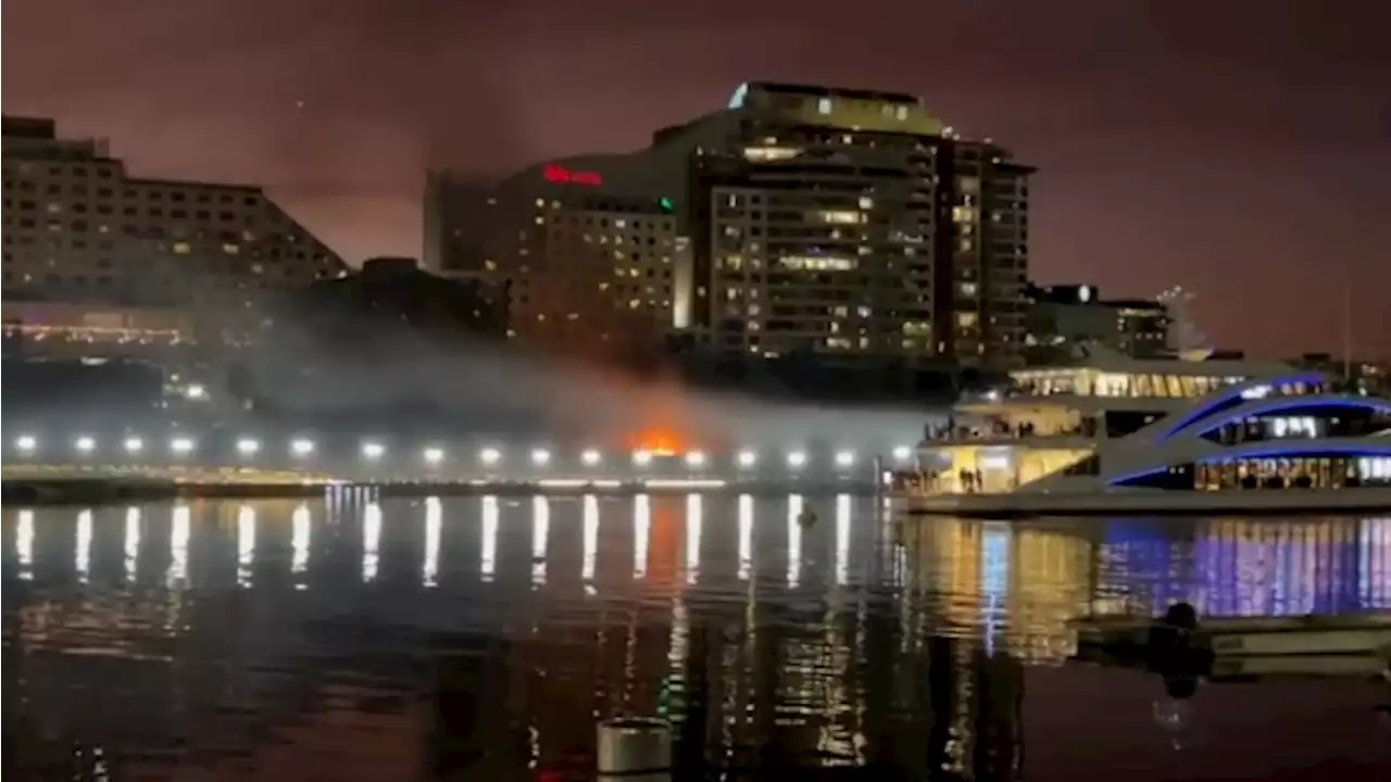 Fire breaks out in Sydney's Darling Harbour