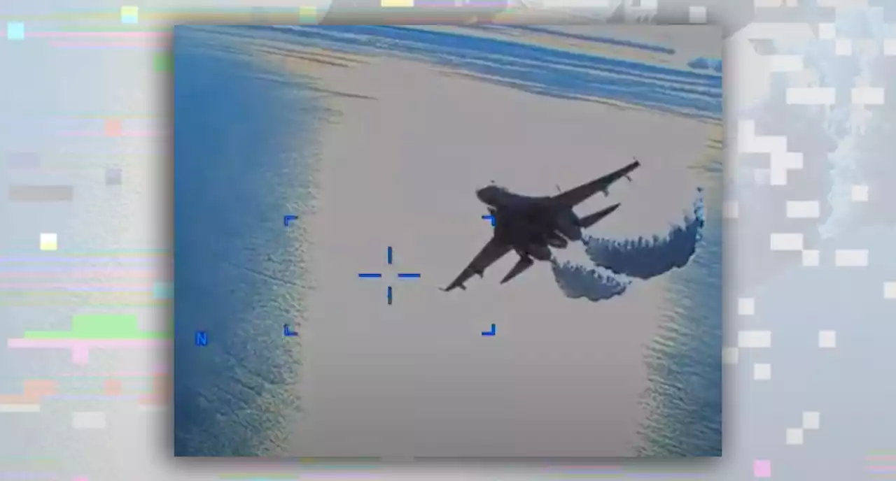 Is This a Real Video of a Russian Jet Crashing into a US Drone?