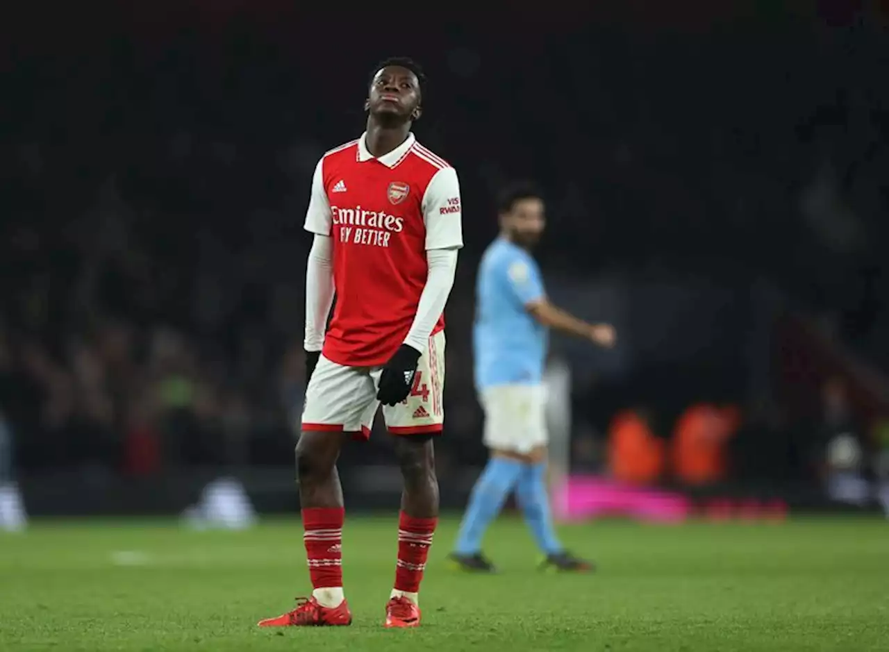 Soccer-Arsenal's Nketiah weeks away from injury return, Arteta says