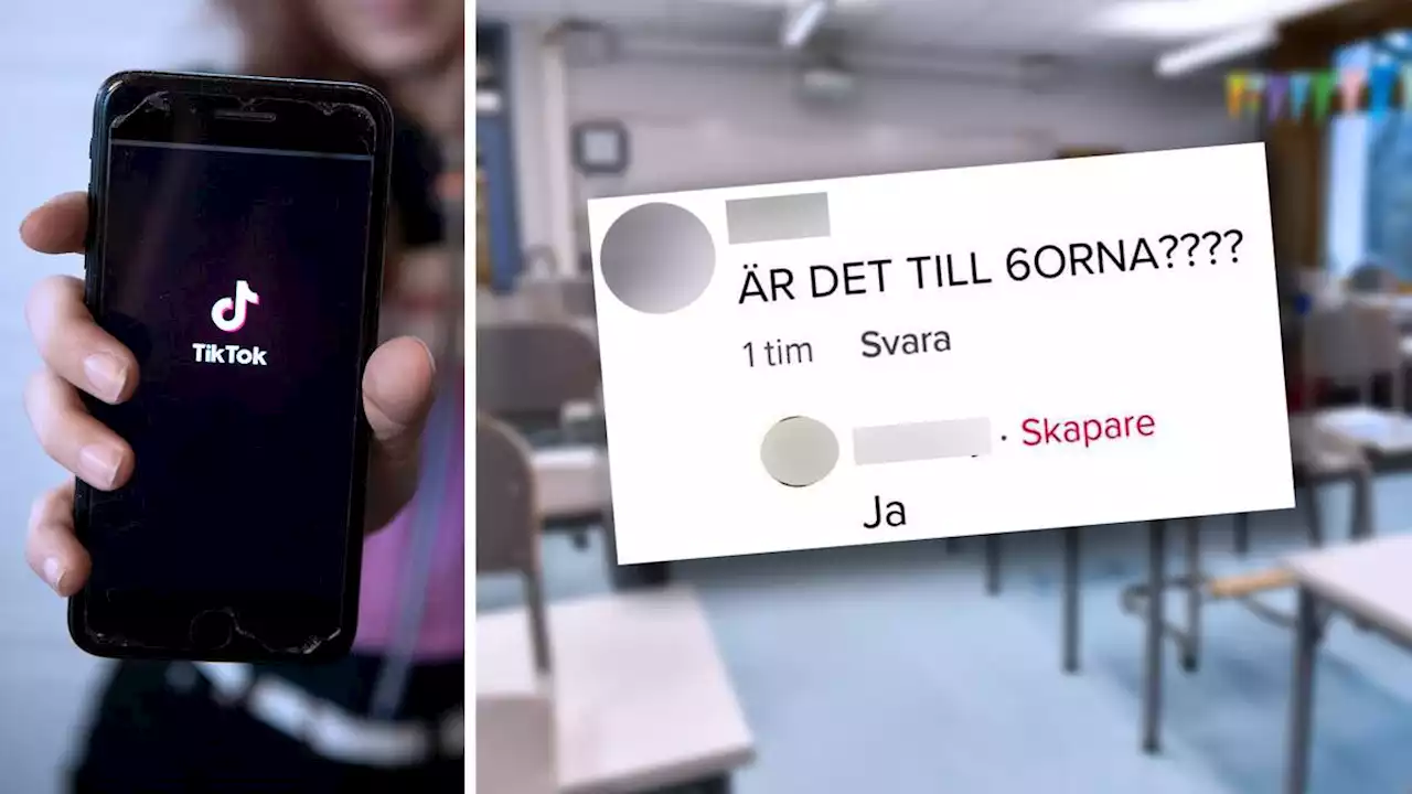 Delar av nationella provet sprids i sociala medier: ”Svårt att bedriva signalspaning på Tiktok”