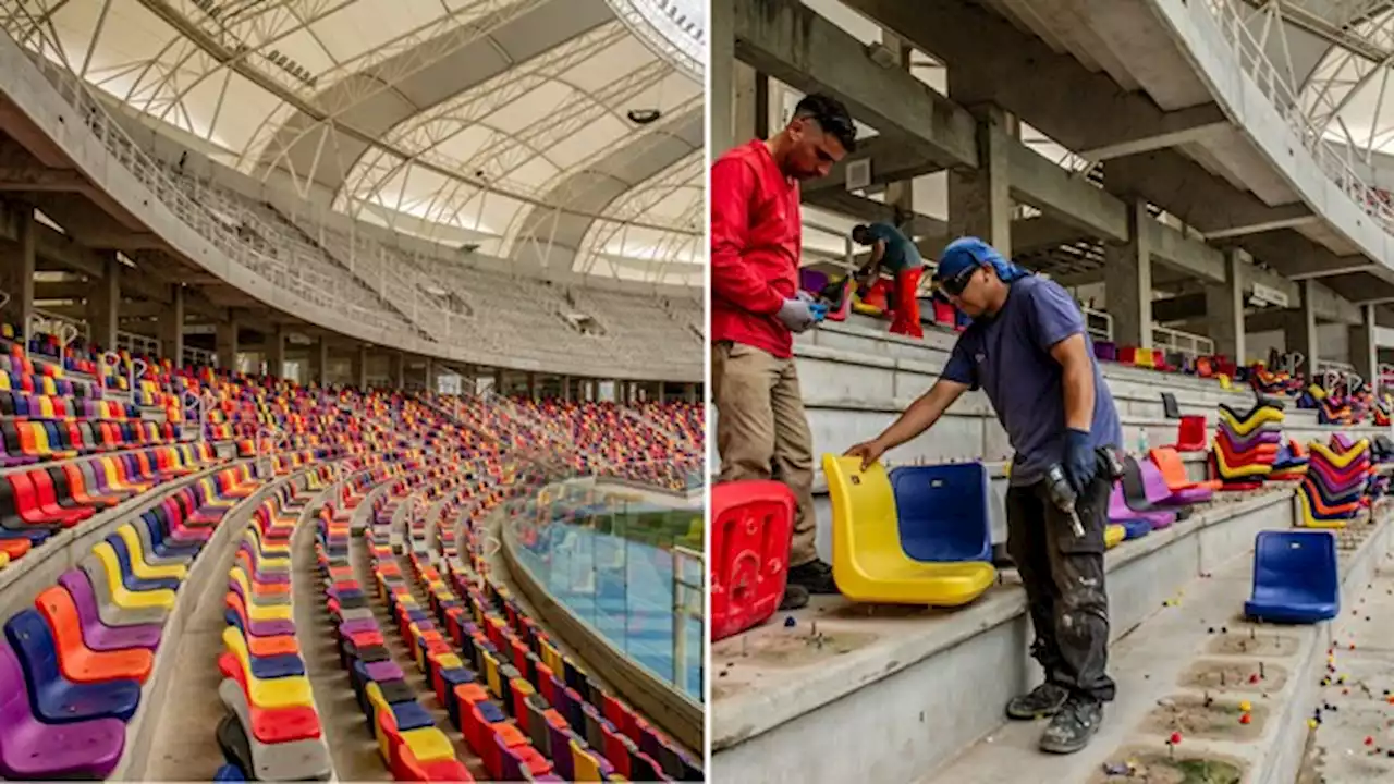 Para recibir más hinchas de la Selección, sacan asientos del estadio en Santiago del Estero