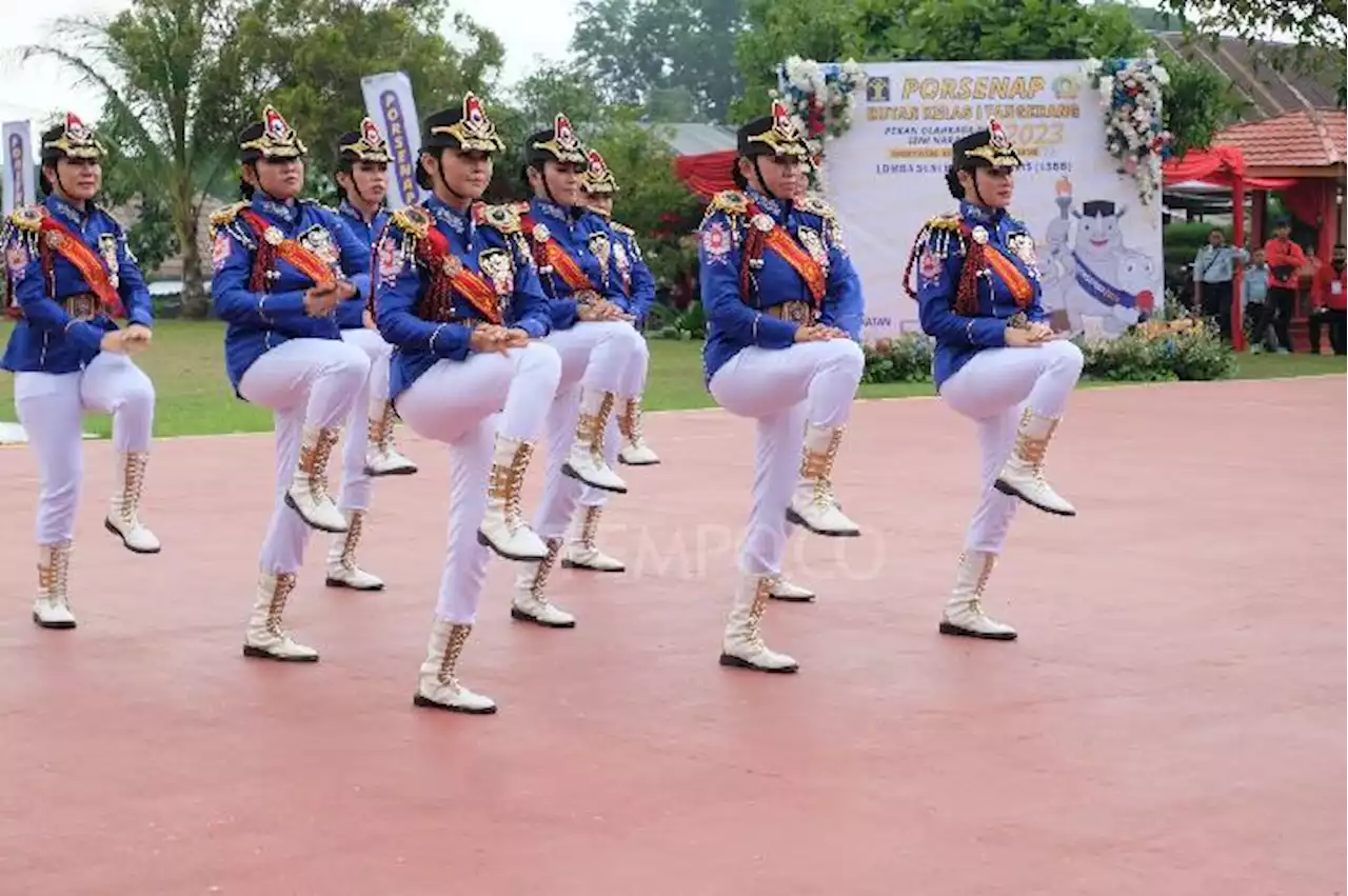 100 Narapidana Ikut Lomba Baris-berbaris di Rutan Kelas 1 A Tangerang