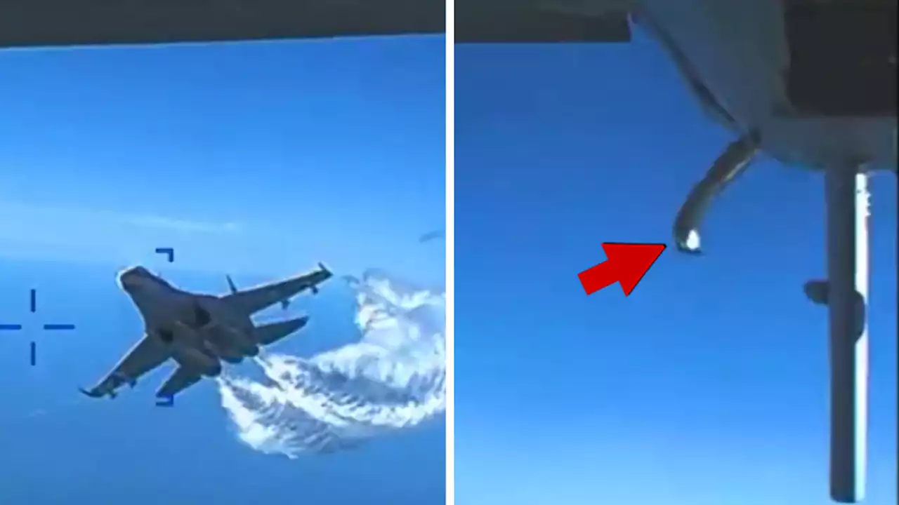 New Video Shows Russian Fighter Jet Downing American Drone