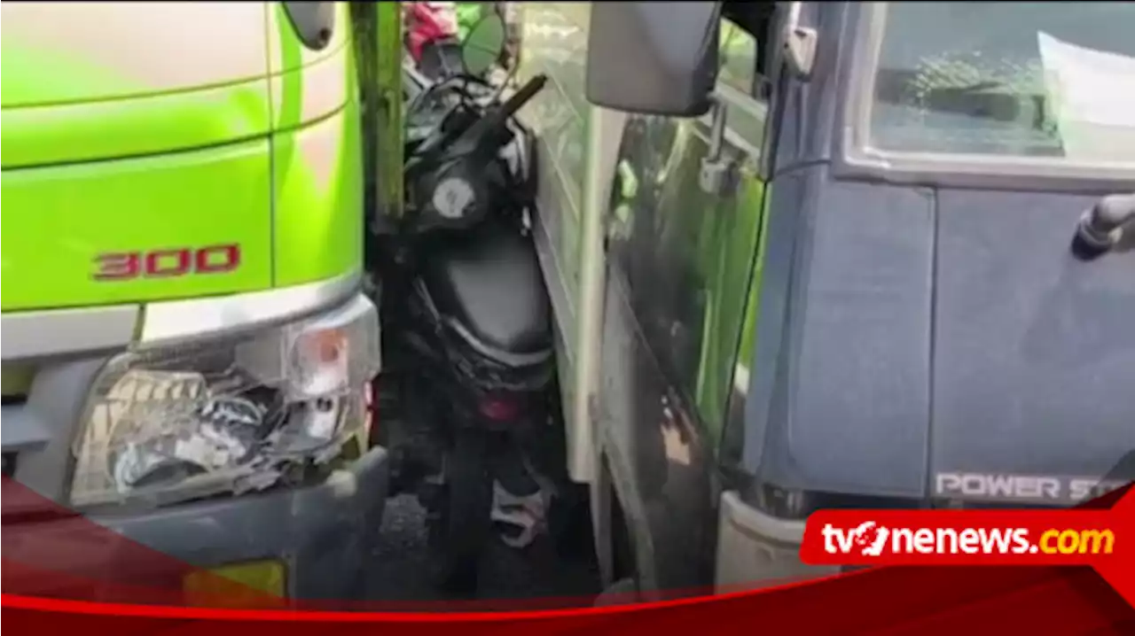 Akibat Macet, Pemotor Wanita Tewas Terjepit Dua Truk karena Rem Blong