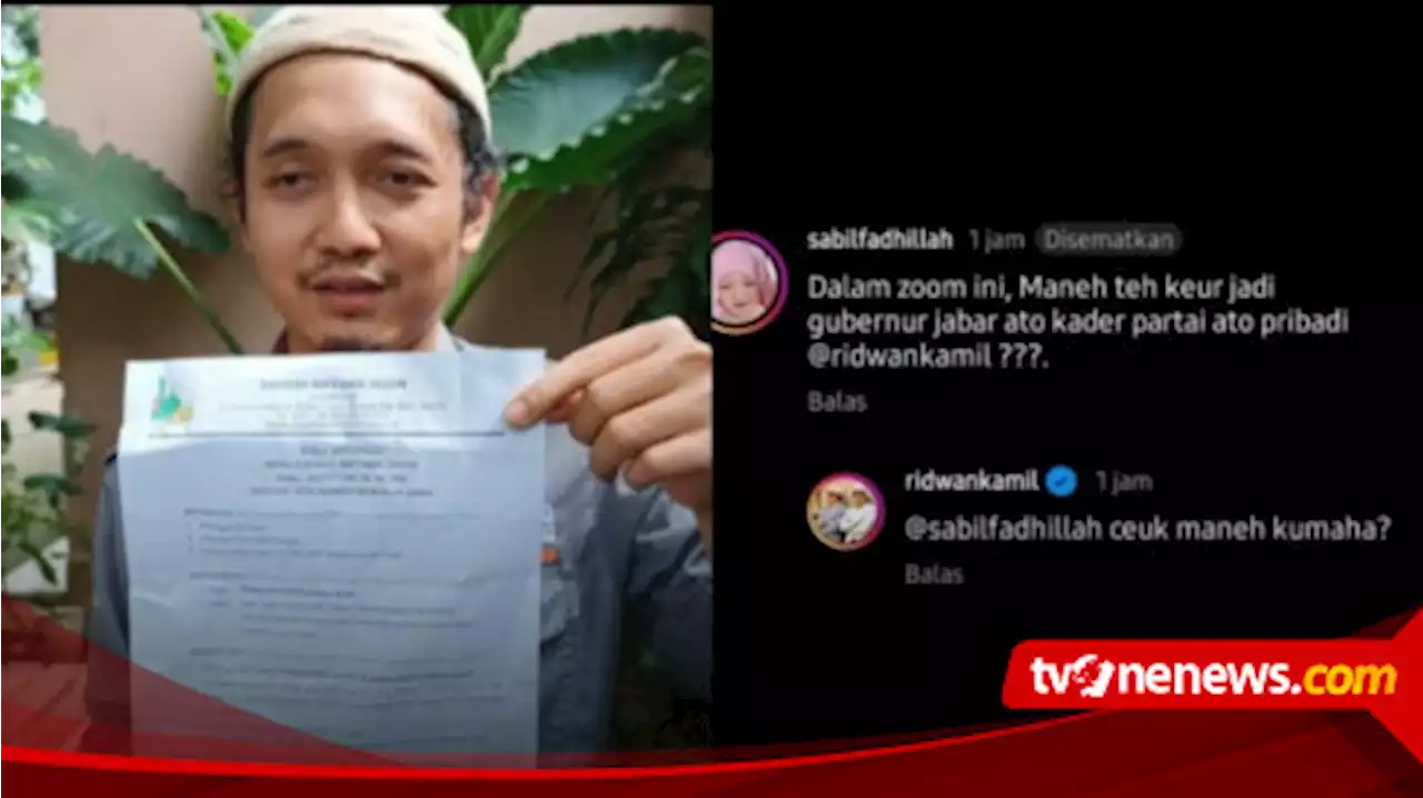 Viral Guru SMK yang Dipecat Gegara Kritik Ridwan Kamil Akhirnya Buka Suara