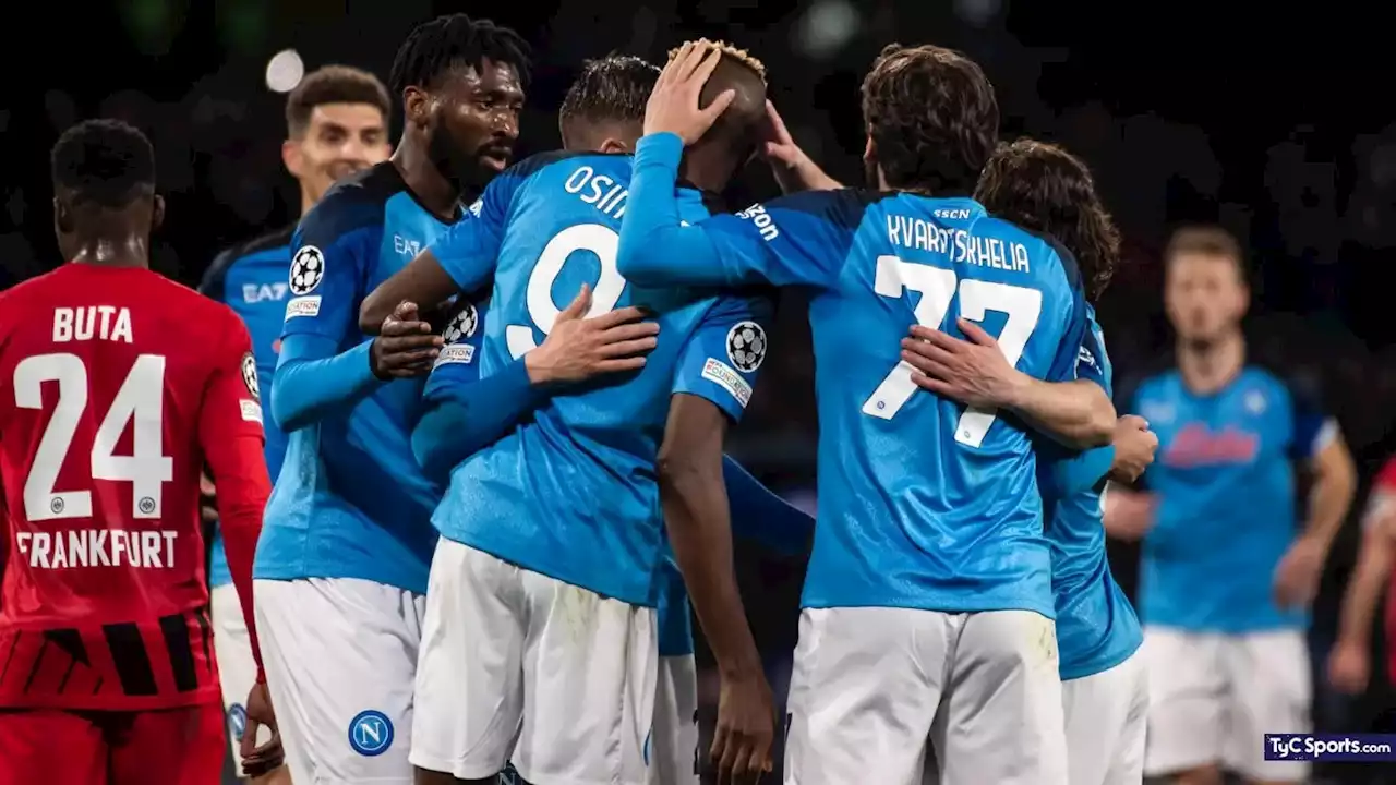 Napoli vs. Eintracht Frankfurt: histórica clasificación, resumen, resultado y goles - TyC Sports