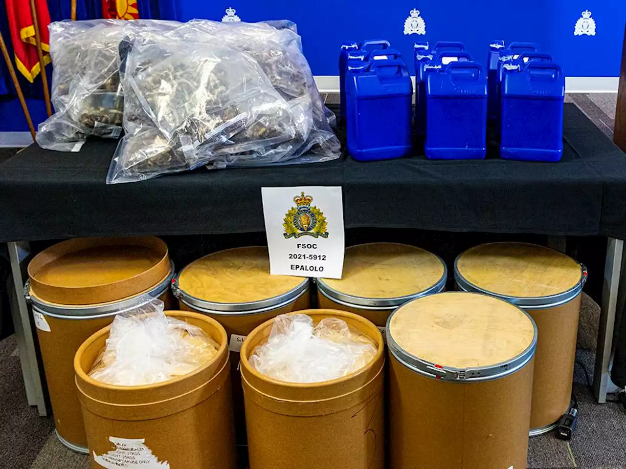 Precursors seized by B.C. RCMP could have produced 262 million lethal doses of fentanyl