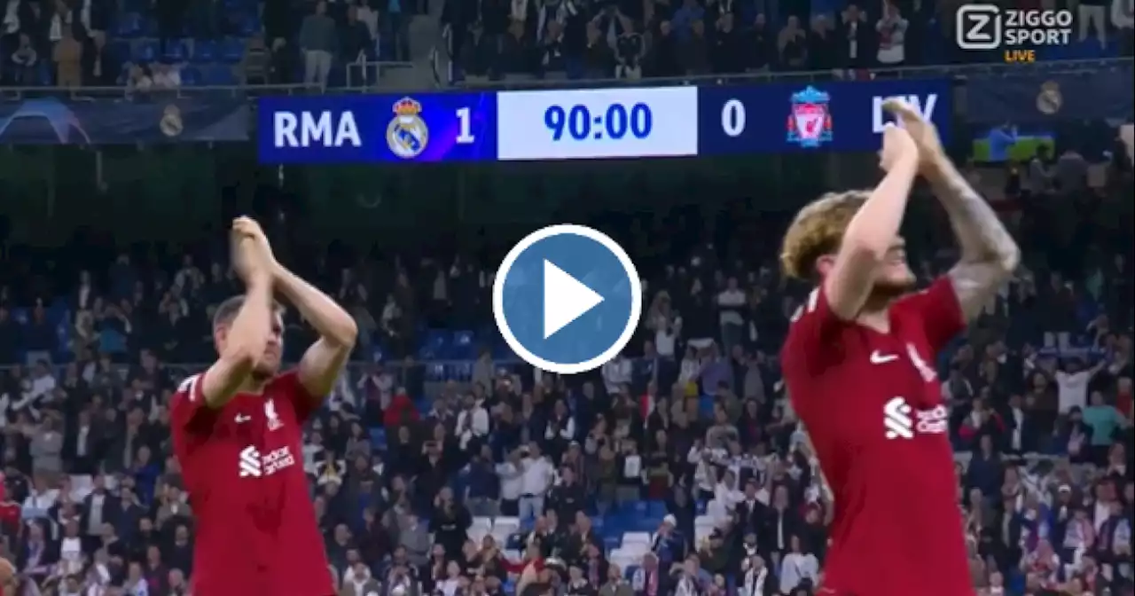 Opmerkelijk: 'You'll Never Walk Alone' klinkt in Bernabéu na Real - Liverpool