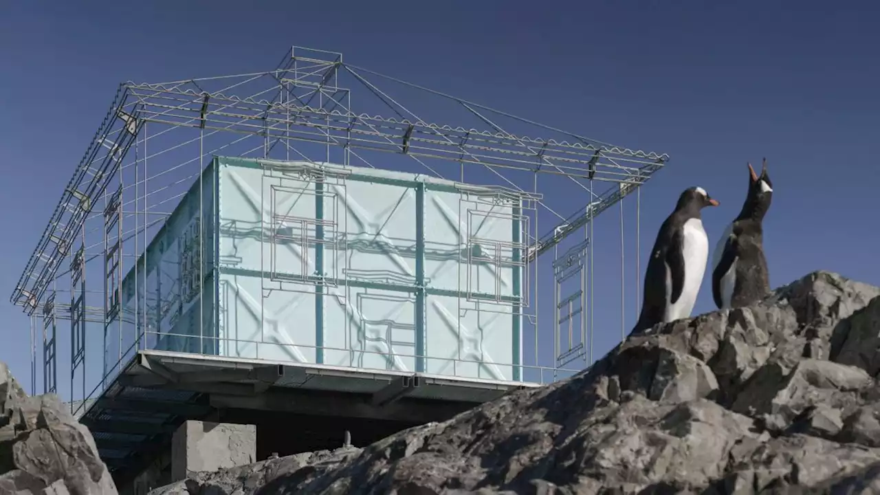 Remote Antarctica research base now houses a striking new art installation