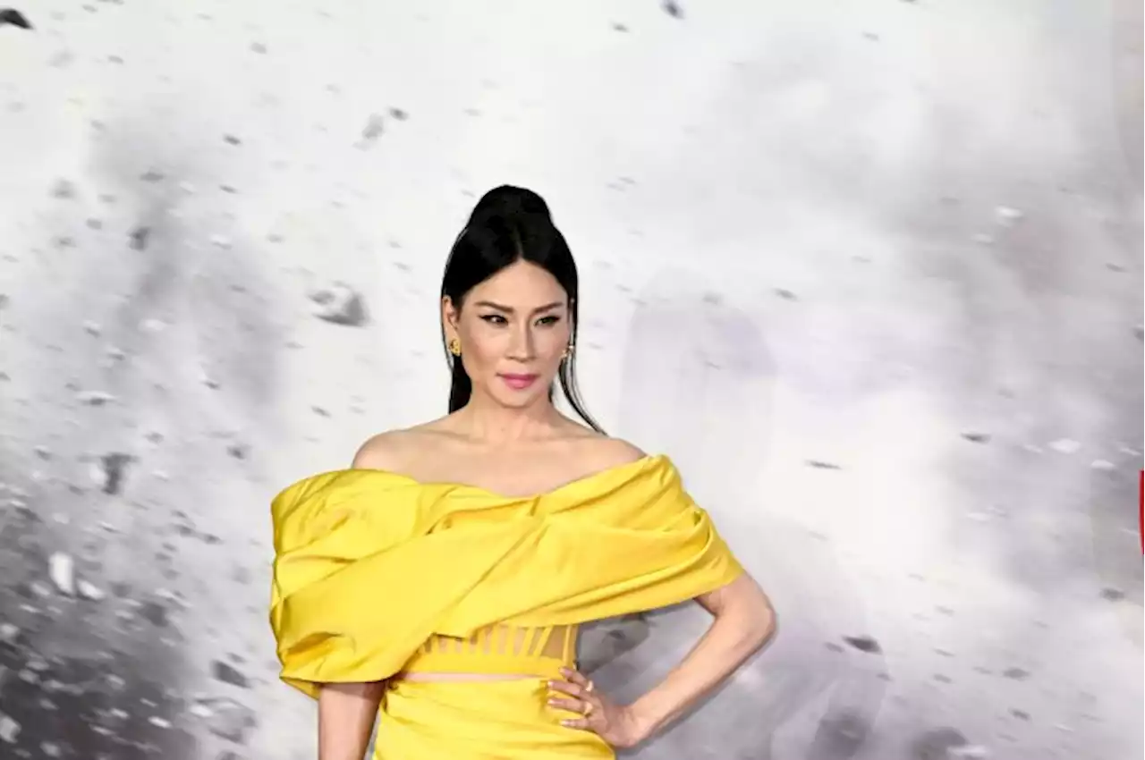 Lucy Liu’s ‘Shazam! Fury of the Gods’ Promo Tour Wardrobe Includes Carolina Herrera, Delcore and More