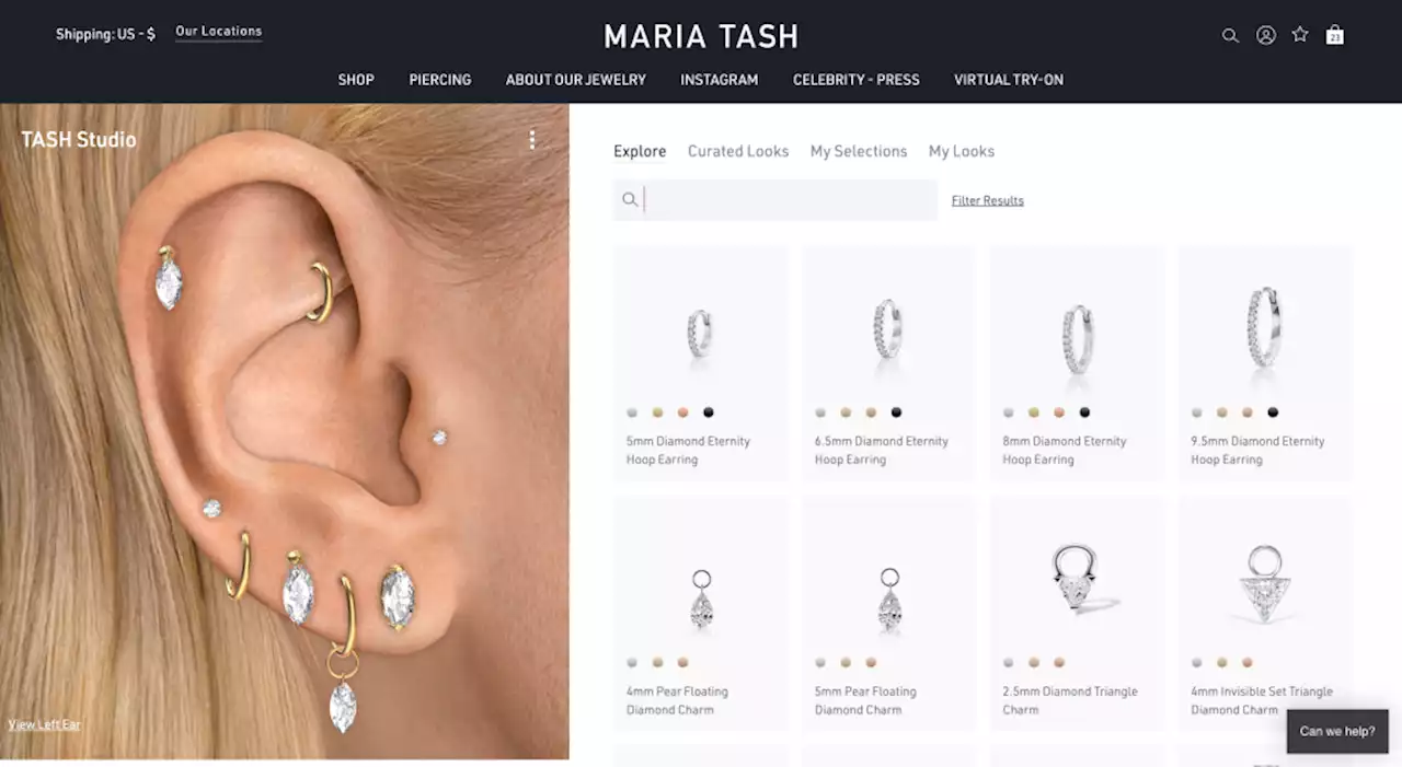 Maria Tash Launches AI-powered Virtual Try-on Tool