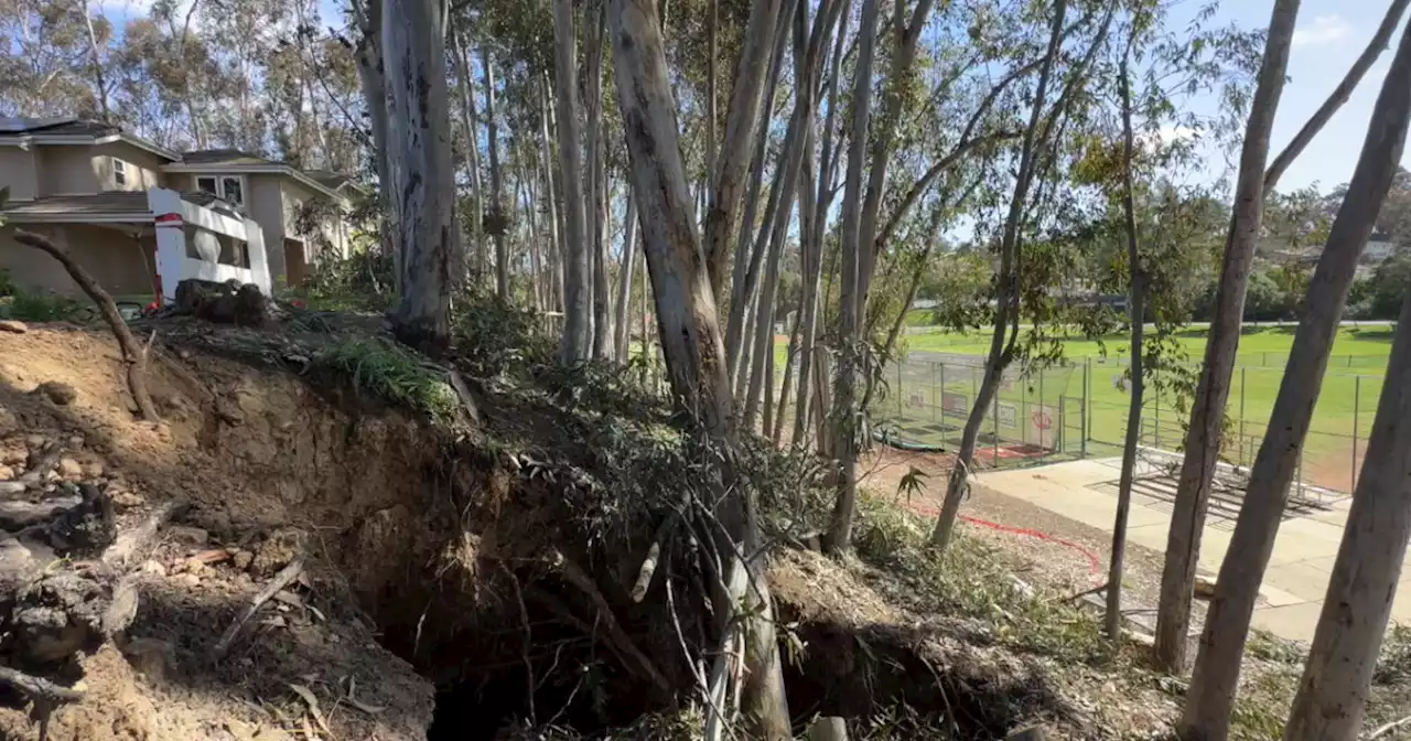 Repairs underway in Scripps Ranch after damaged stormwater pipe leads to sinkhole