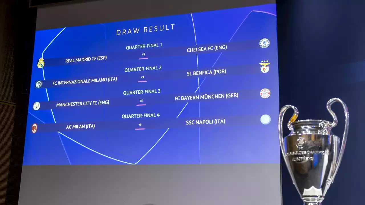 Calendario de los partidos de cuartos de final de la Champions League 2022/23