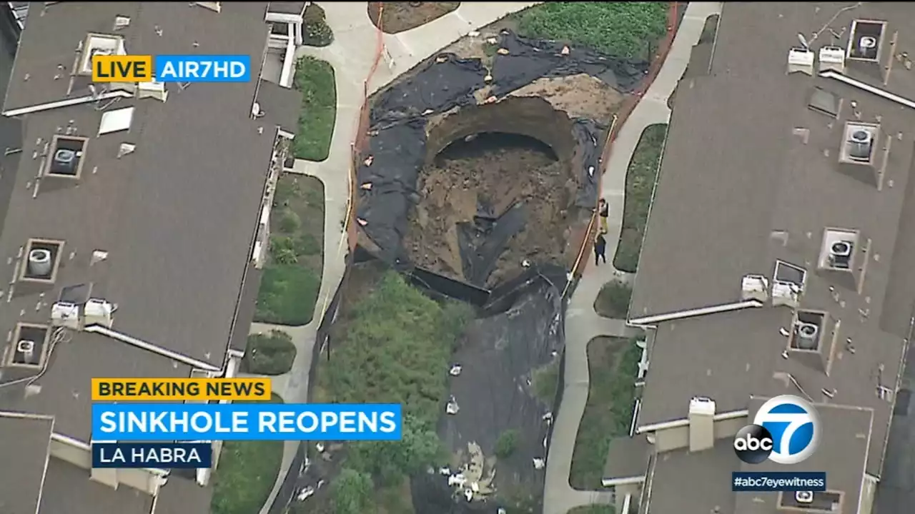 New sinkhole opens at La Habra complex where 2019 collapse remains unrepaired