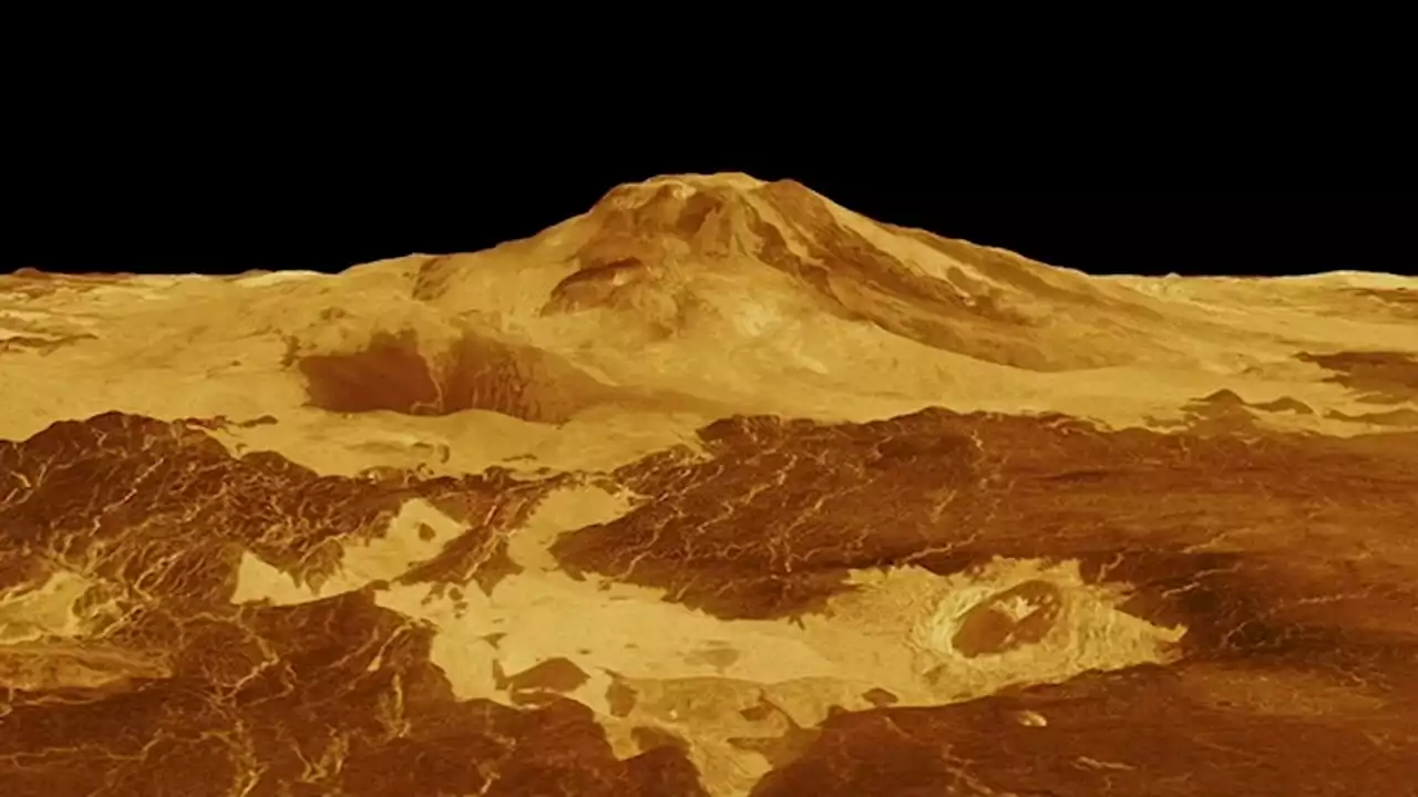 Magellan spacecraft images reveal volcanic activity on Venus