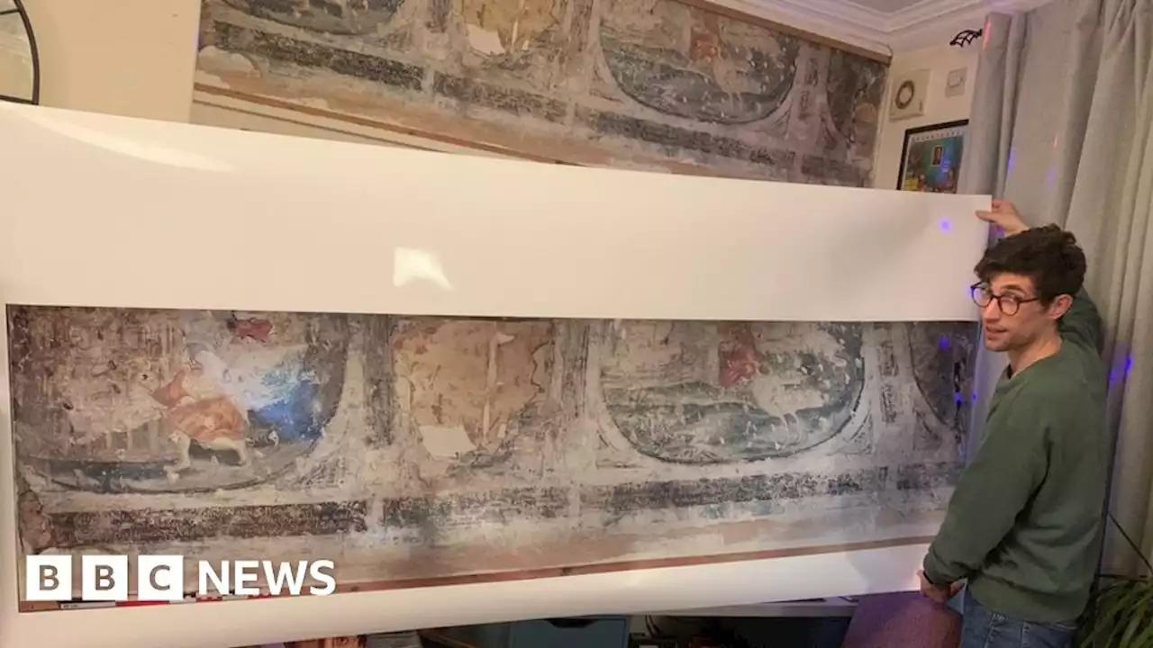 Rare wall paintings discovered in flat on historic road in York