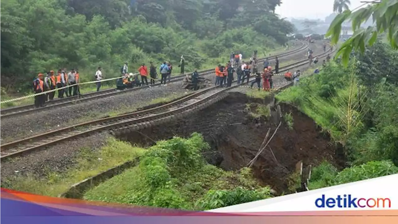 Longsor, Perbaikan Jalur KA Bogor-Sukabumi Makan Waktu hingga 3 Bulan