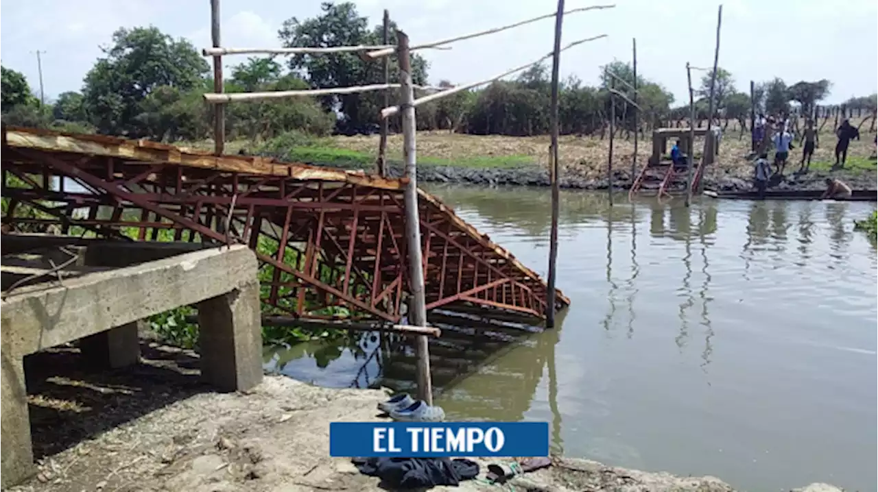 25 niños lesionados tras desplome de puente en pueblo de Magdalena