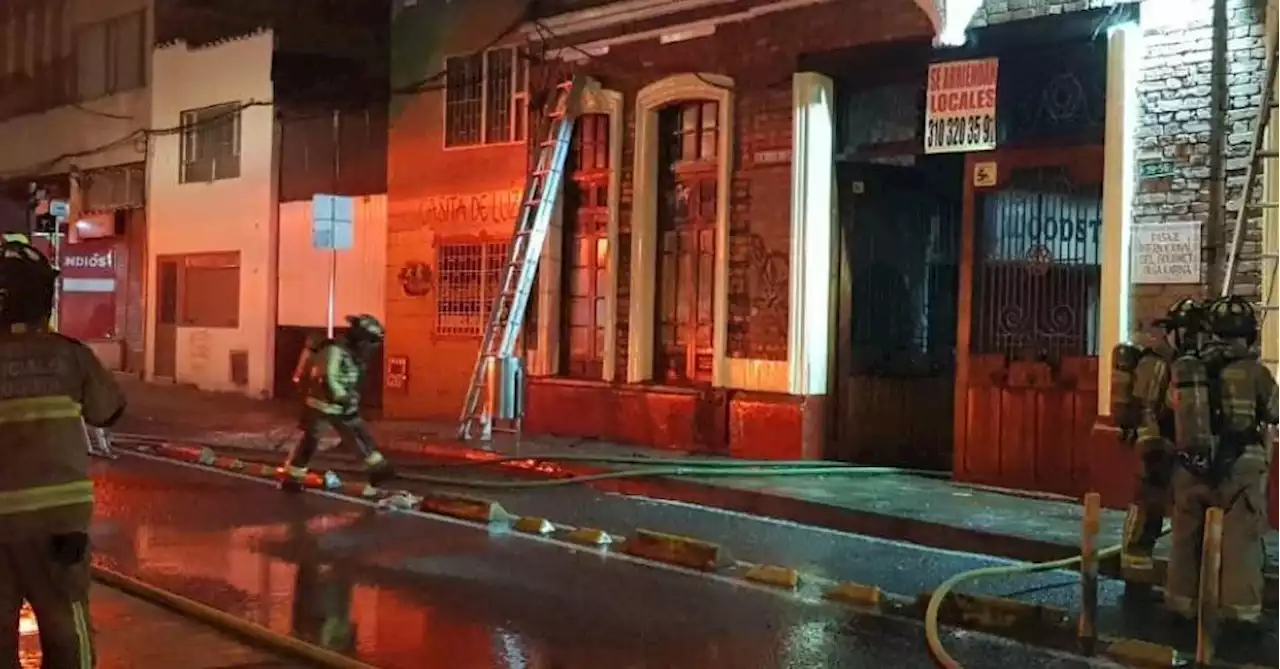 Incendio en el centro de Bogotá: bomberos controlan la emergencia