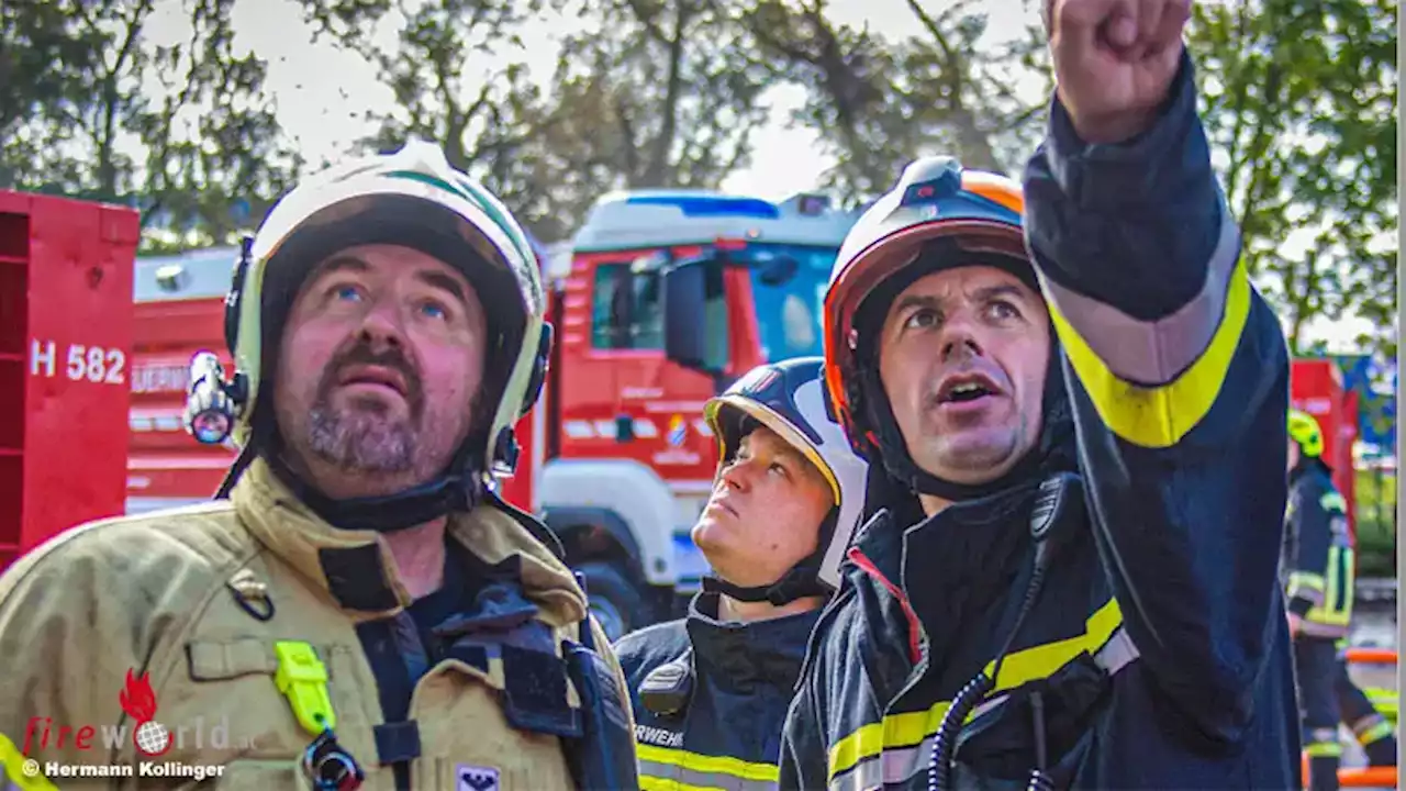 D: Brand auf Dach eines Hochhauses in Sindelfingen