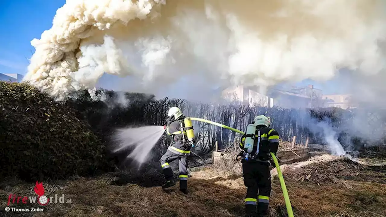 Stmk: Starke Rauchentwicklung bei Heckenbrand in Spielberg