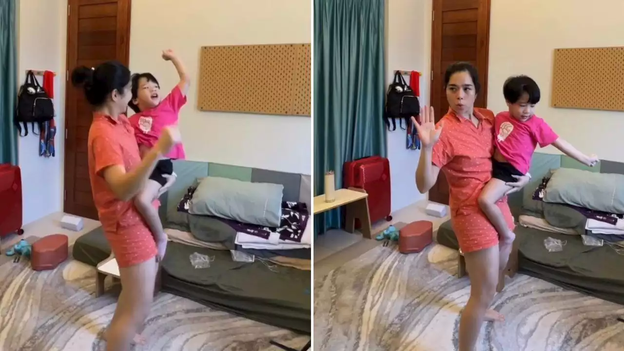 Saab Magalona dances with son Pancho, shares why music is important to them