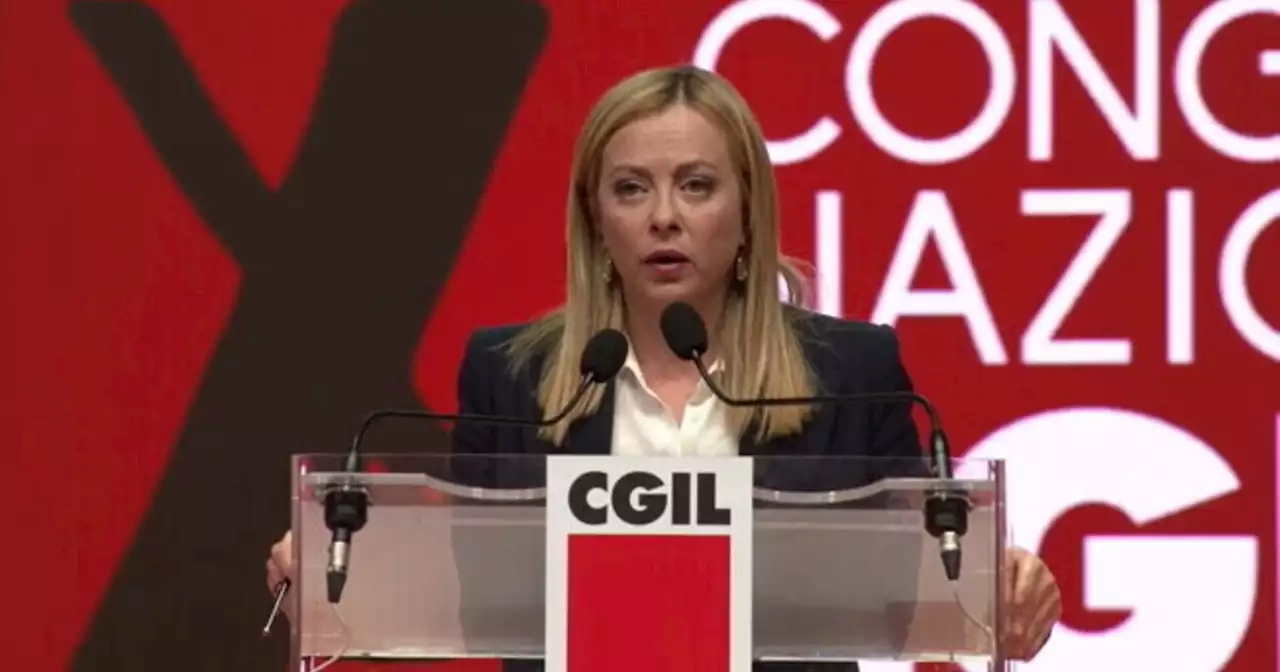 Meloni supera la prova Cgil: per lei un appaluso e poche contestazioni