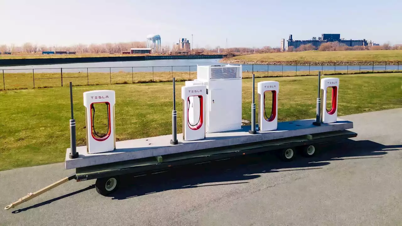 Tesla Shows How Prefabricated Supercharger Units Save Time, Costs