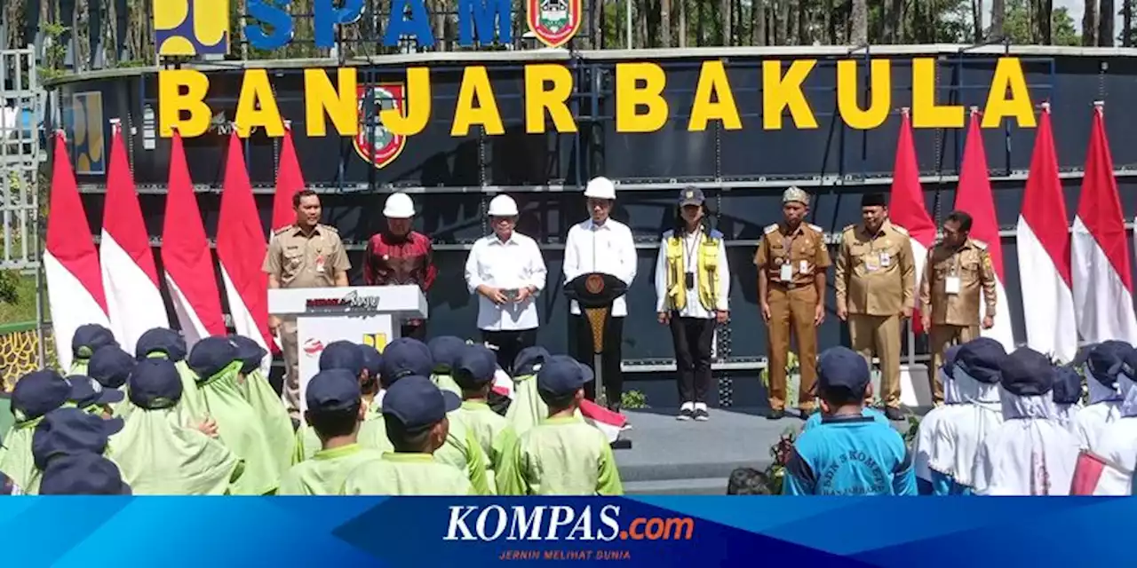 Resmikan SPAM Banjarbakula, Jokowi Sebut 60.000 Rumah Tangga Teraliri Air Bersih