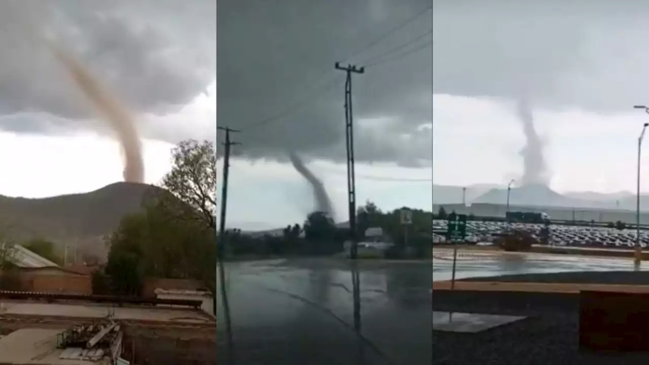 VIDEO: Se forma un impresionante tornado en San Luis Potosí, genera pánico en pobladores