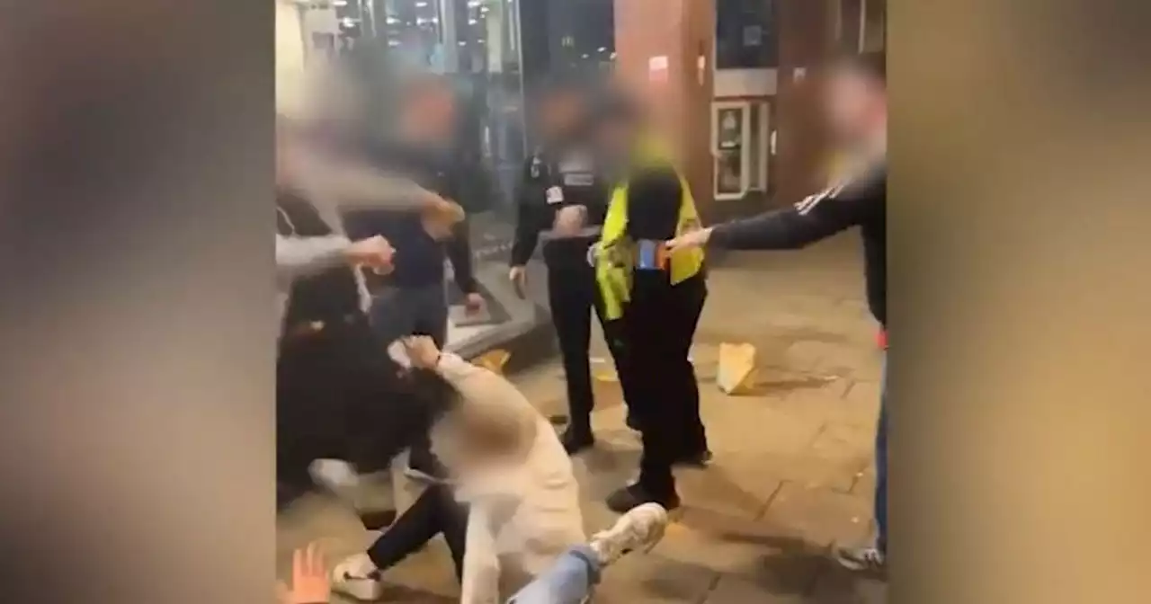 Leeds McDonald's bouncer filmed 'pushing girl to floor'