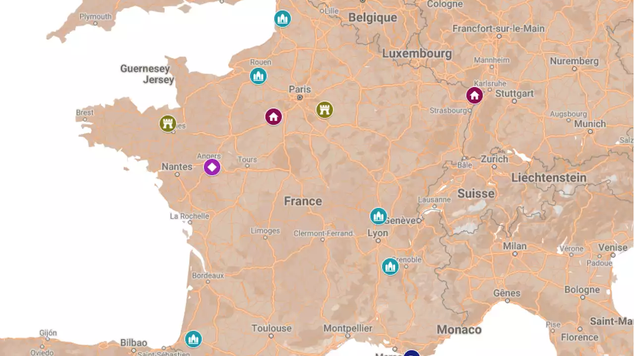 Découvrez notre carte et les images des sites choisis au loto du patrimoine en 2023