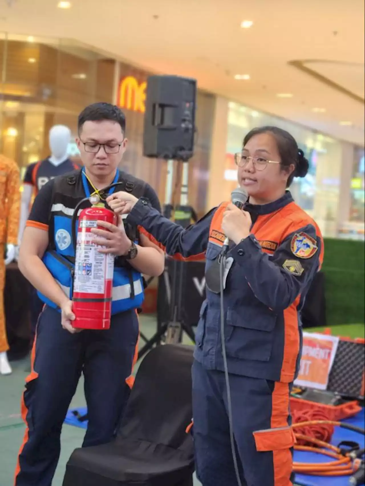 Vista Mall, BFP provide fire prevention tips to tenants in Taguig