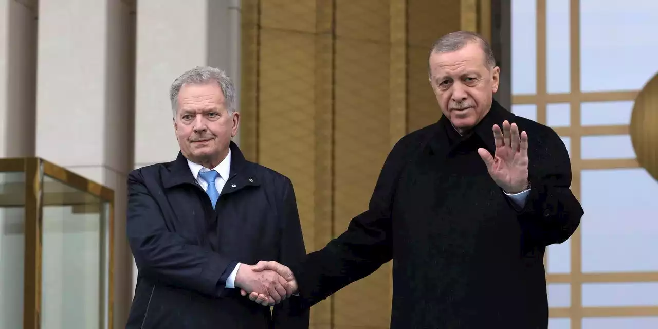 Turkey's president says he will back Finland's NATO bid