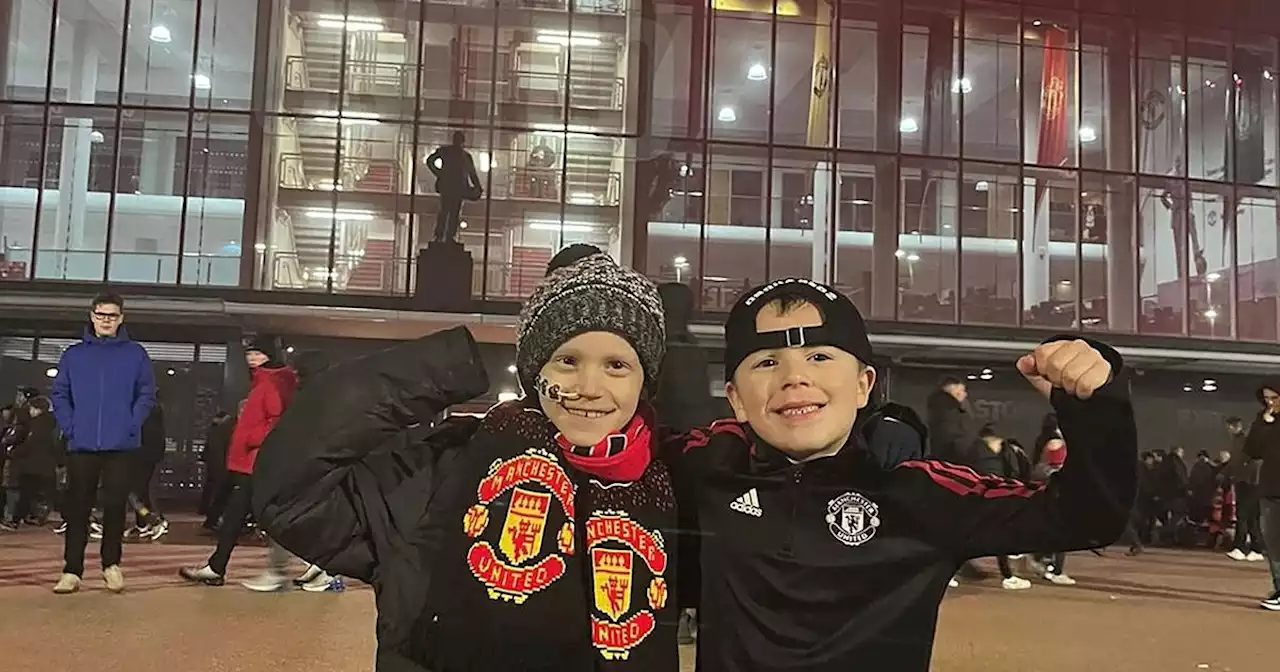 United fan, 7, takes on 40-mile walk to Old Trafford for his cousin with cancer