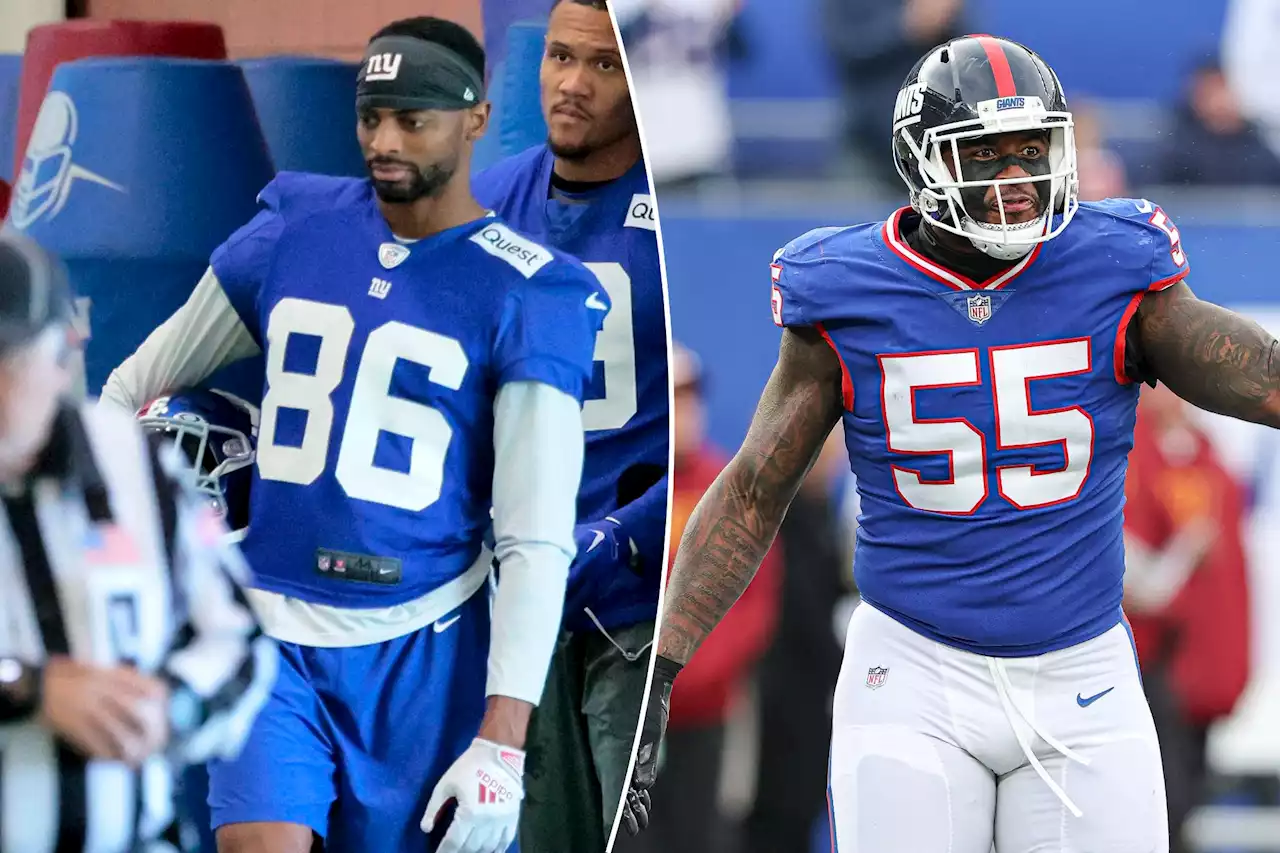 Giants bring back Darius Slayton, Jihad Ward in free agency