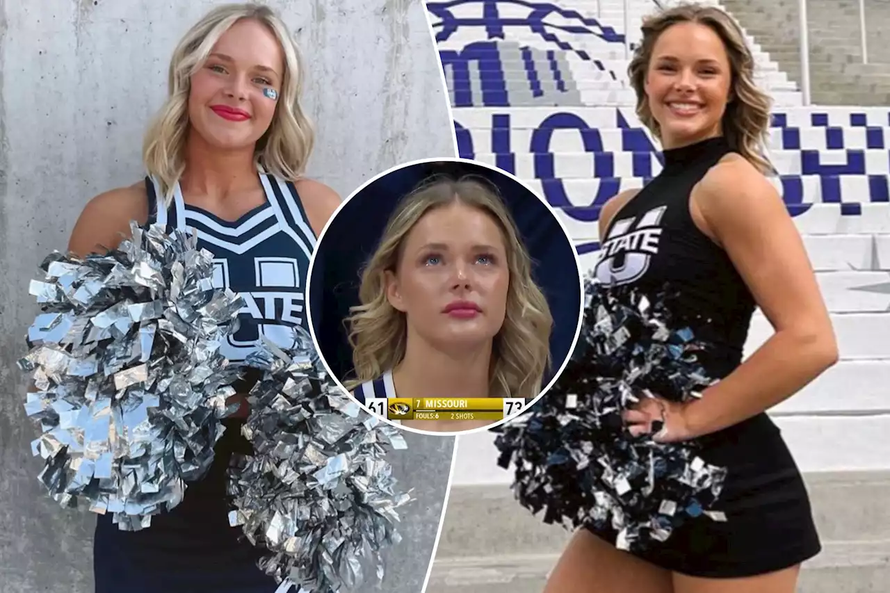 Viral Utah State cheerleader reacts to March Madness 2023 chaos: ‘Now I’m a meme’