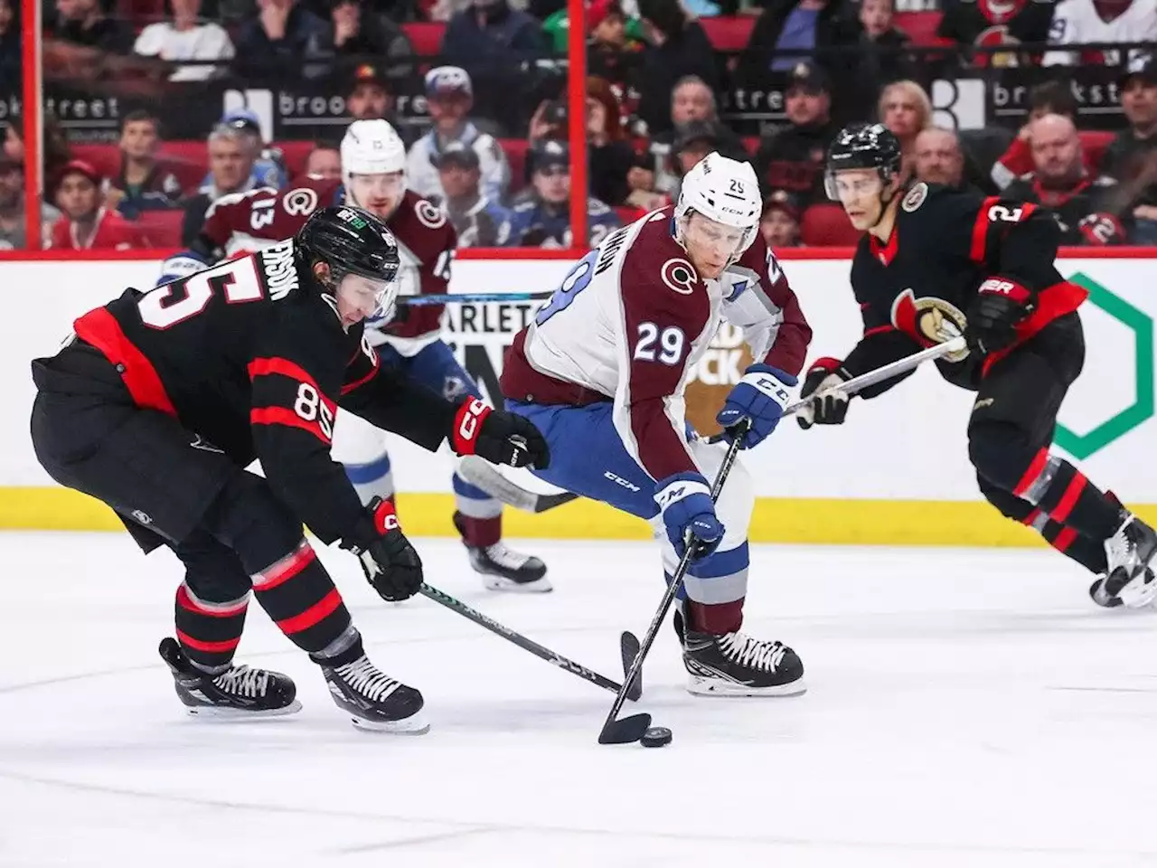 Playoff hopes for Ottawa Senators take a blow with loss to Colorado Avalanche