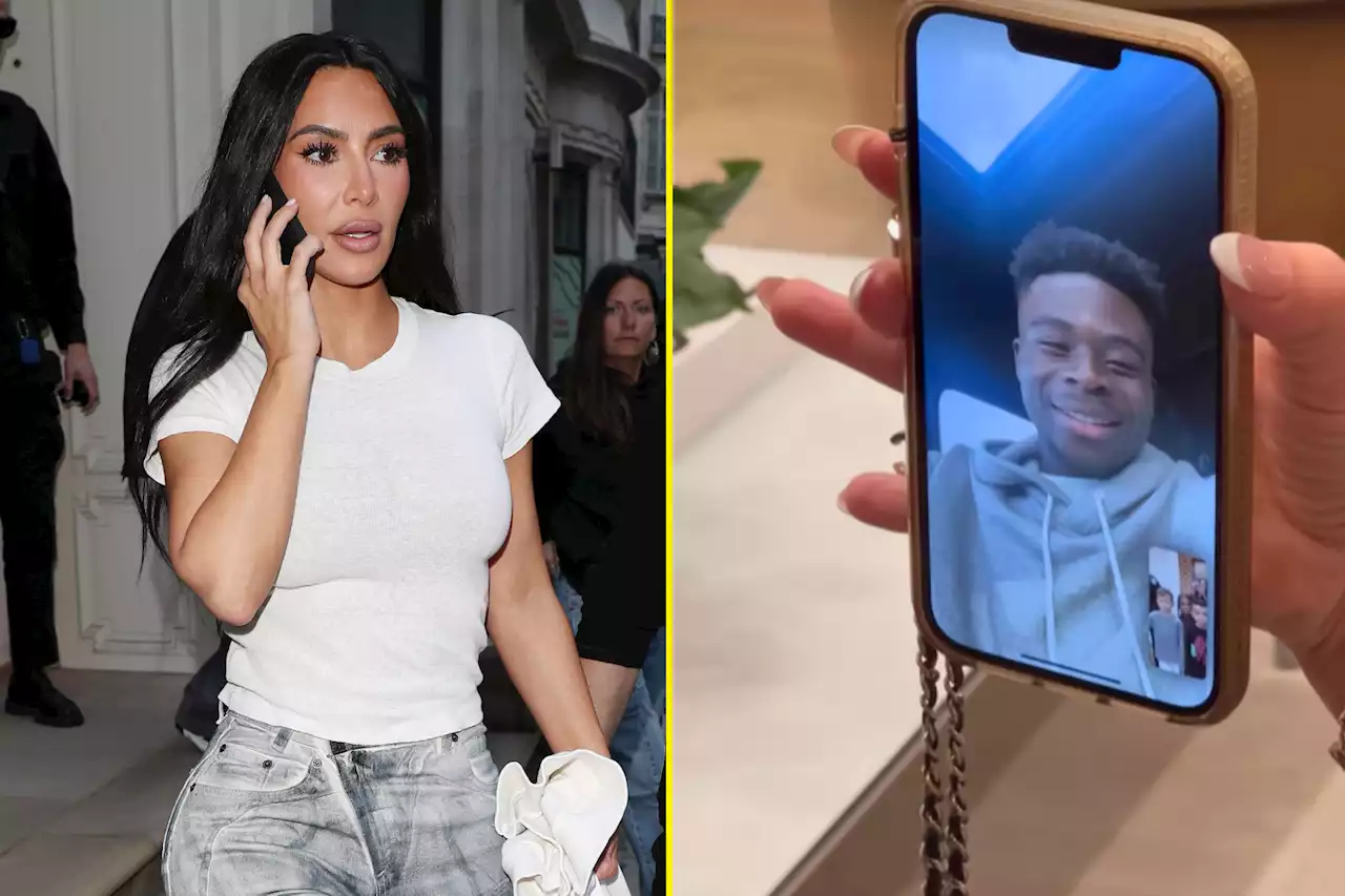 Kim Kardashian video chats with Bukayo Saka and meets Dele Alli in 'trip of a lifetime'