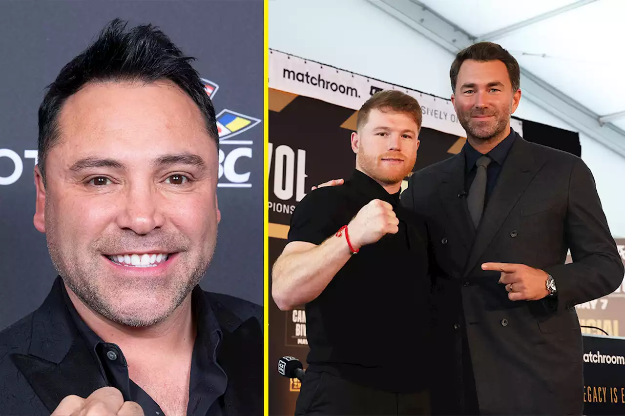 'You don't know s***' - Eddie Hearn and Oscar De La Hoya in furious war of words