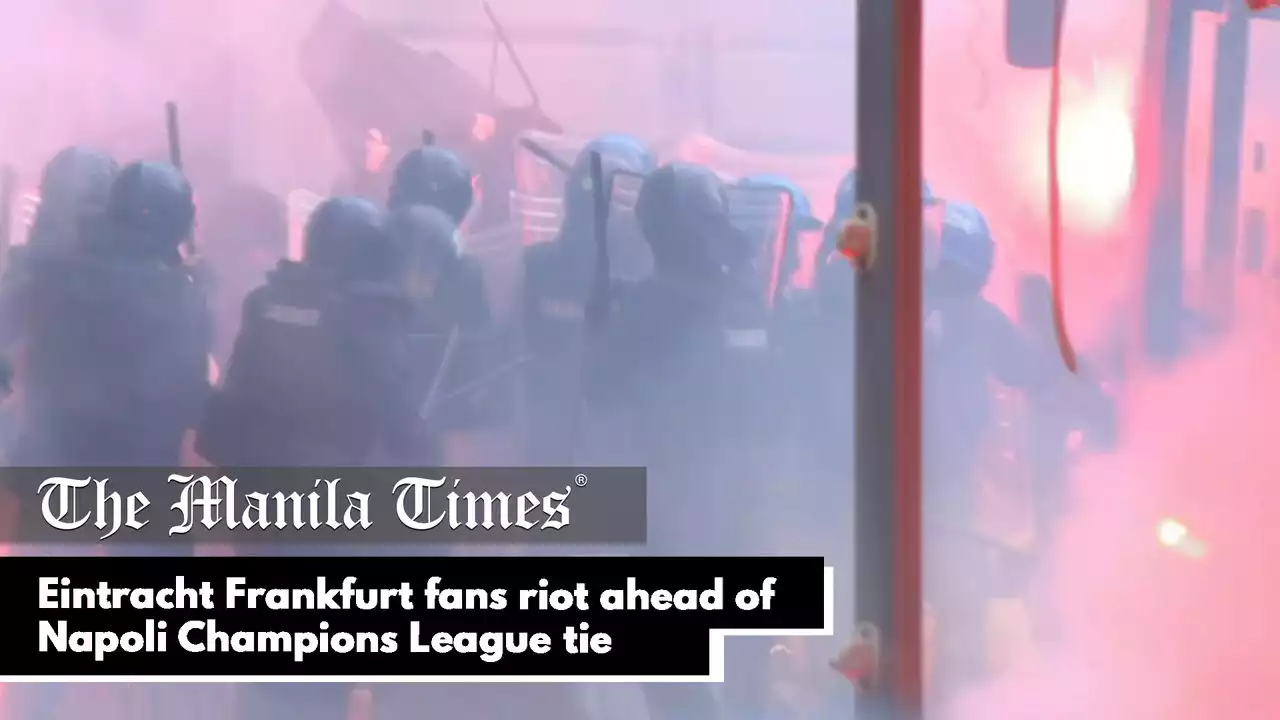 Eintracht Frankfurt fans riot ahead of Napoli Champions League tie - video Dailymotion