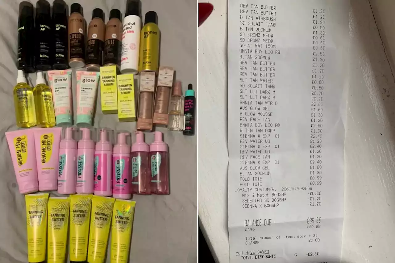 Shoppers clear the shelves in Superdrug as it slashes fake tan to just 50p