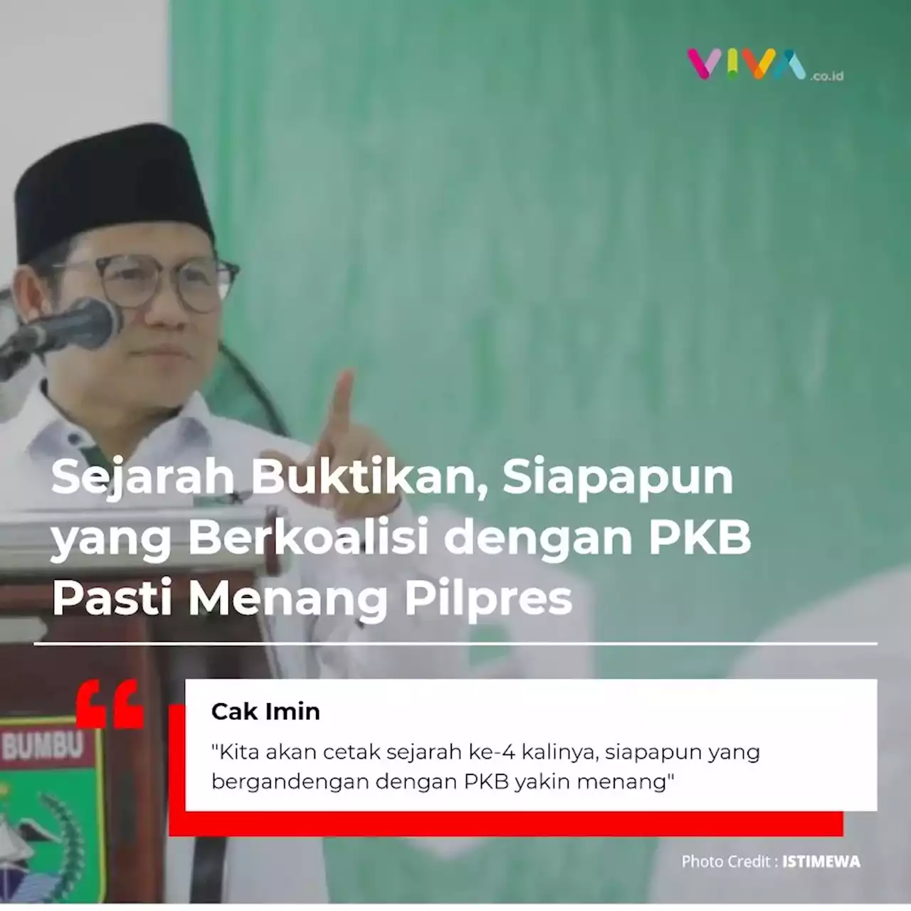 Cak Imin: Sejarah Buktikan, Siapapun yang Berkoalisi dengan PKB Pasti Menang Pilpres