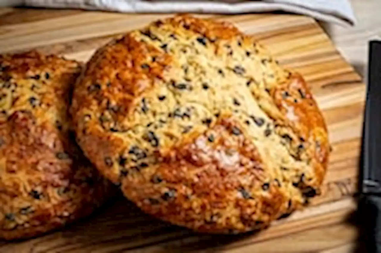 A soda bread with currants and caraway pairs with tea and savory foods