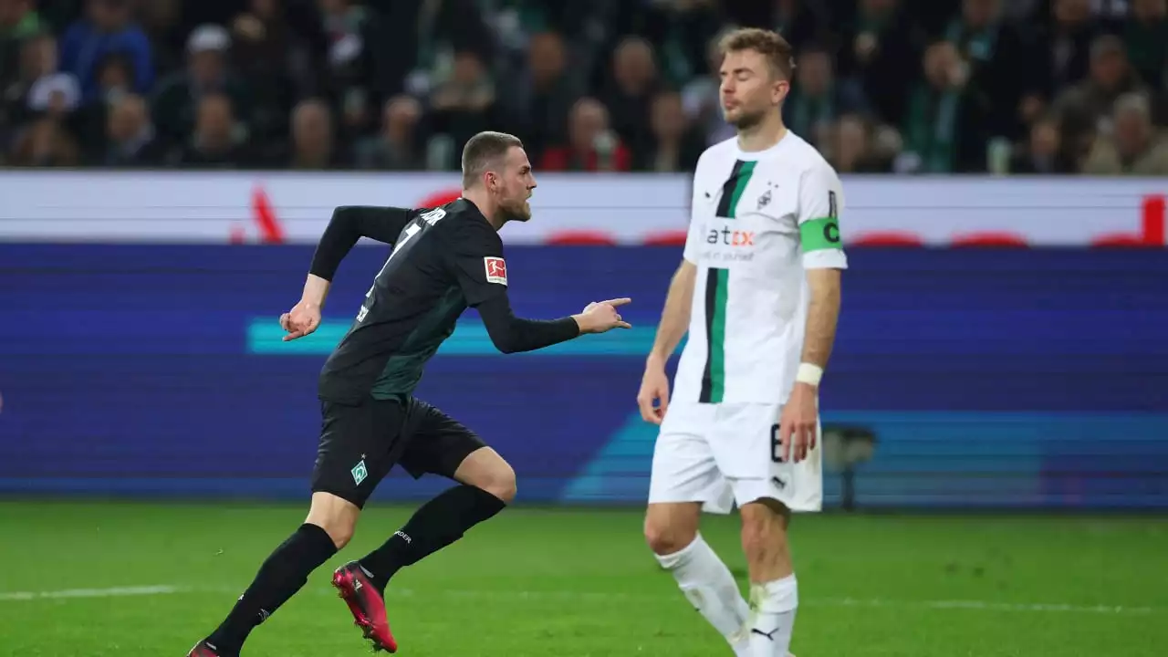 Bundesliga: Gladbach – Werder Bremen 2:2: Doppel-Ducksch rettet Punkt