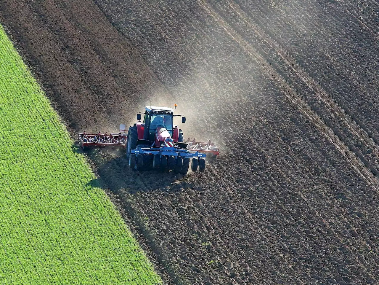 This tractor runs on cow manure