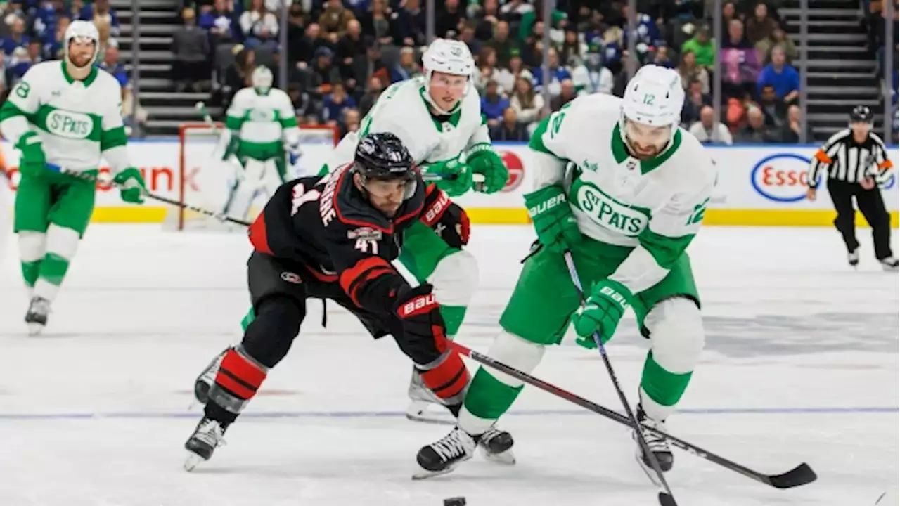 Aston-Reese scores twice, Rielly bags another as Maple Leafs down Hurricanes 5-2