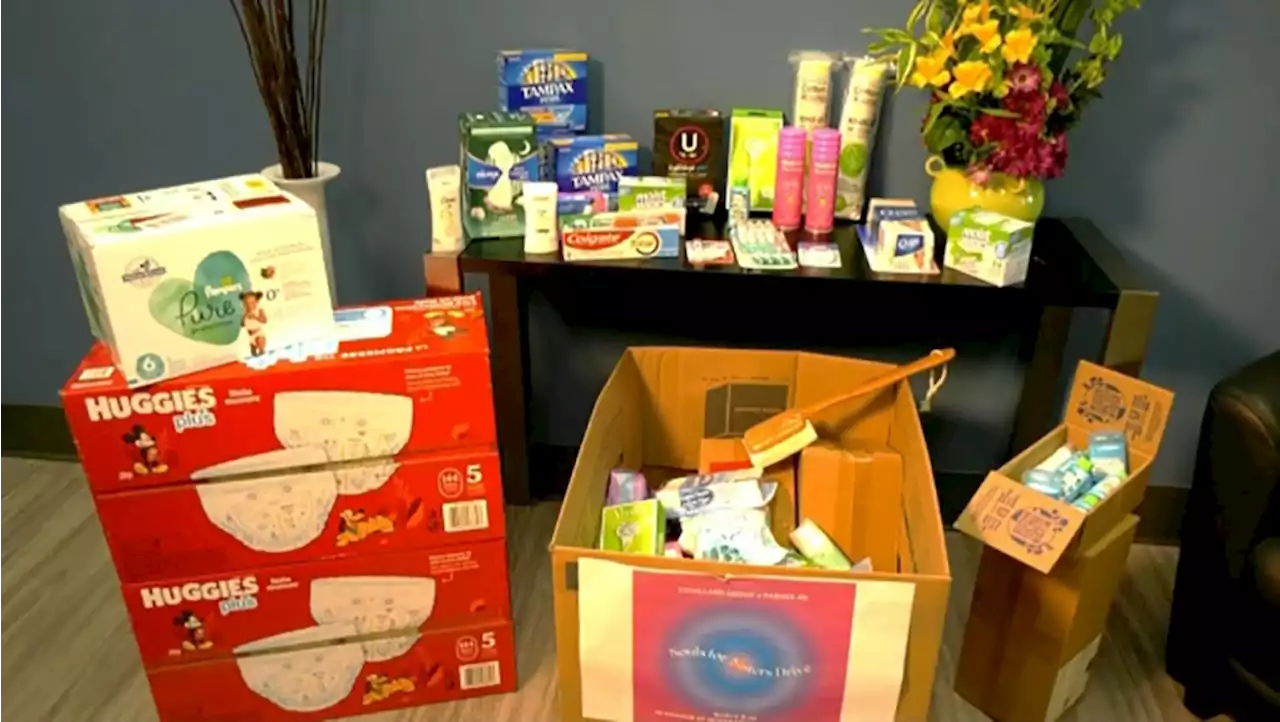 Charitable campaign collects personal products for women