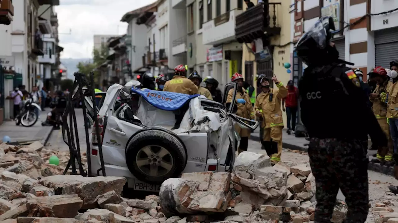 Strong earthquake kills at least 14 in Ecuador, 1 in Peru