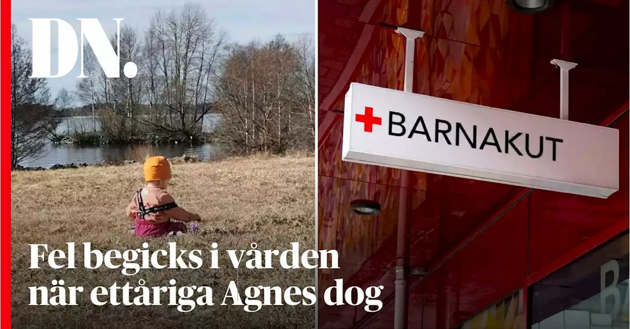 Fel begicks när Agnes dog efter besök på barnakuten